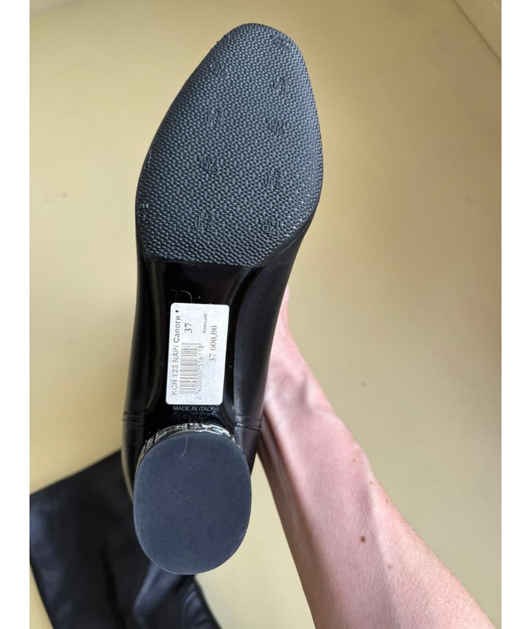 CHRISTIAN DIOR Черные сапоги, фото 6