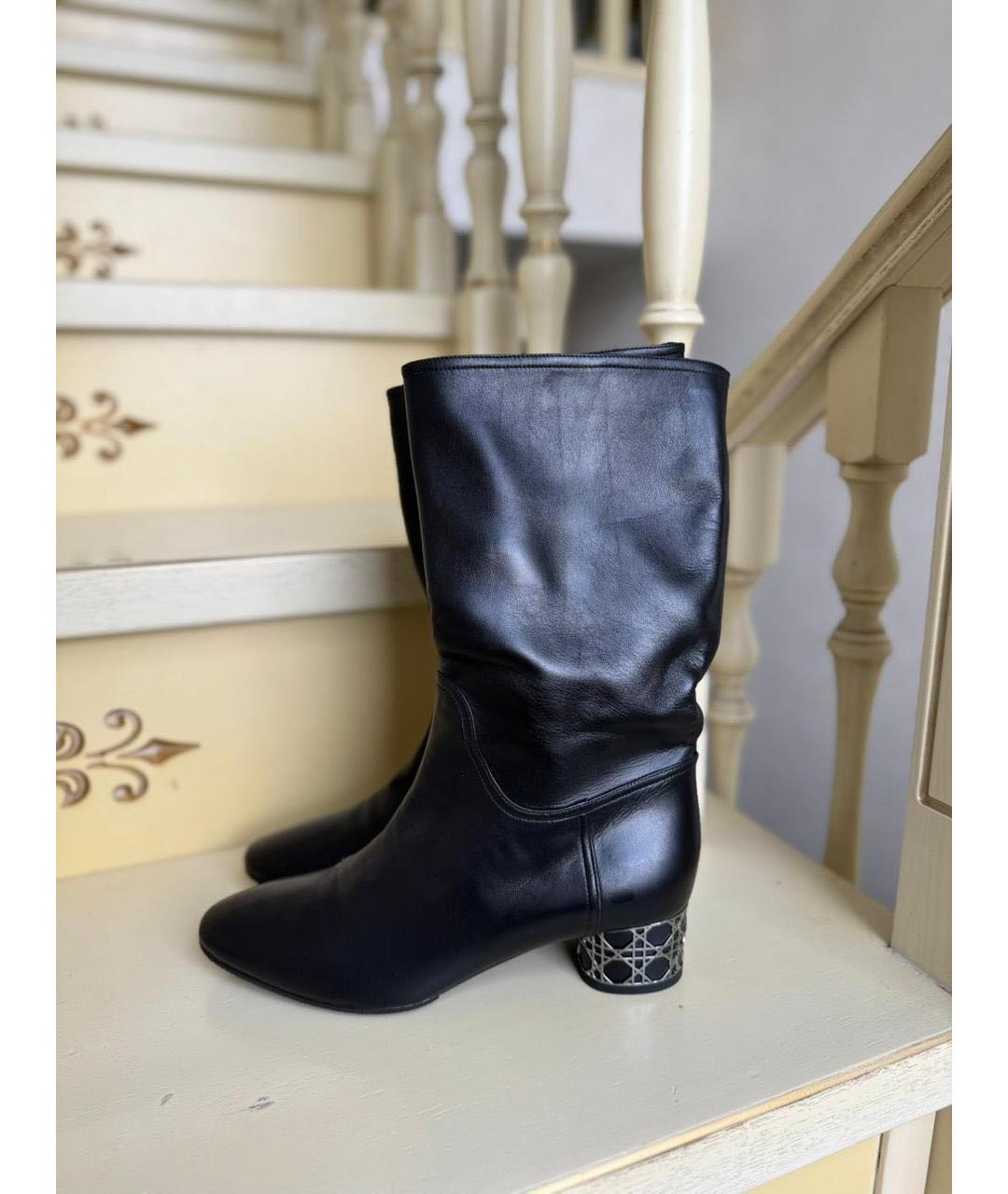 CHRISTIAN DIOR Черные сапоги, фото 9
