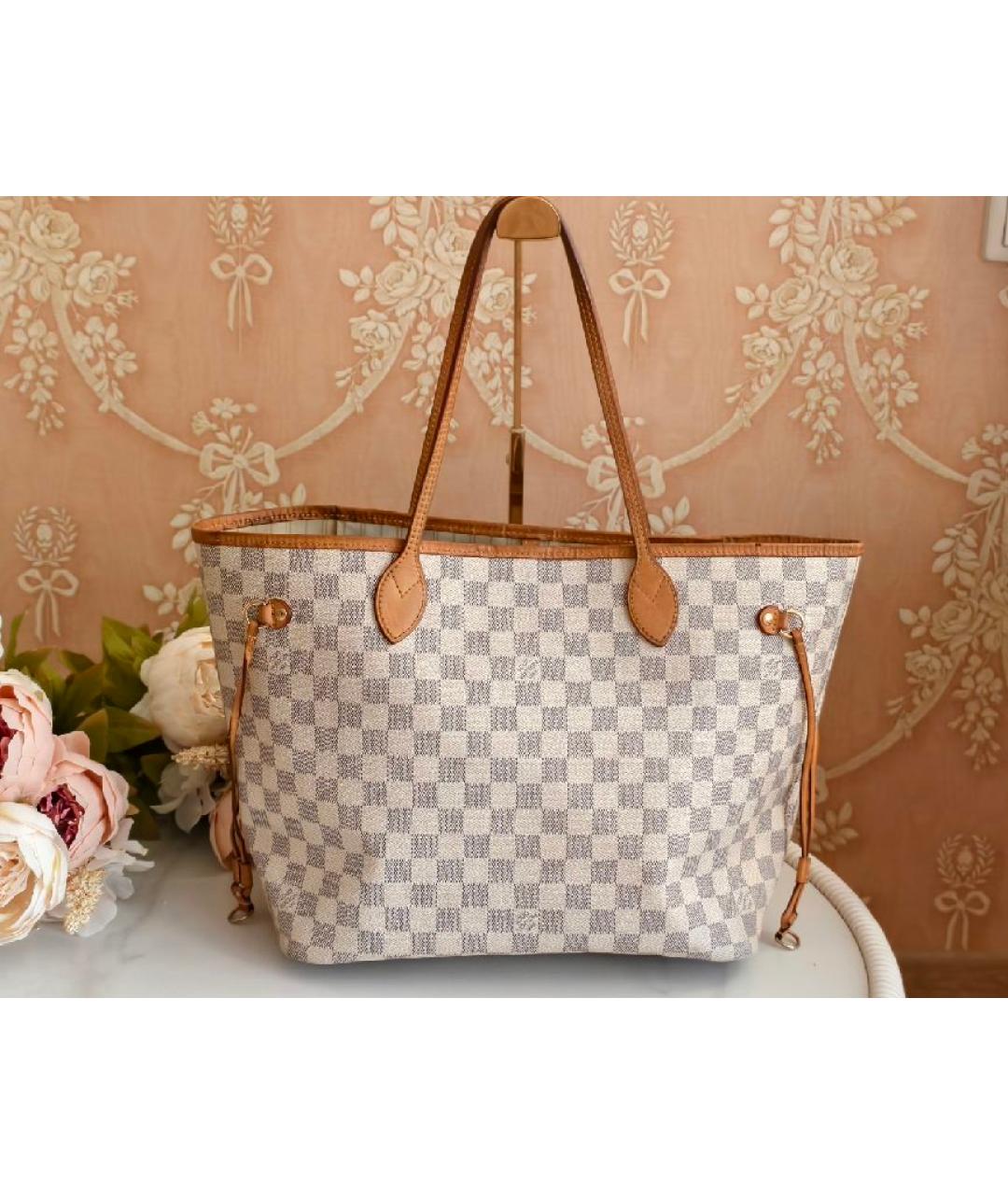 LOUIS VUITTON Белая сумка тоут, фото 3