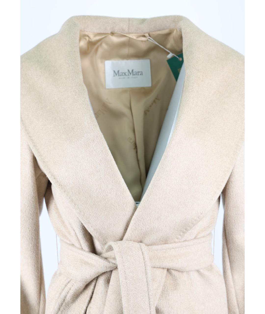 MAX MARA Бежевое кашемировое пальто, фото 3