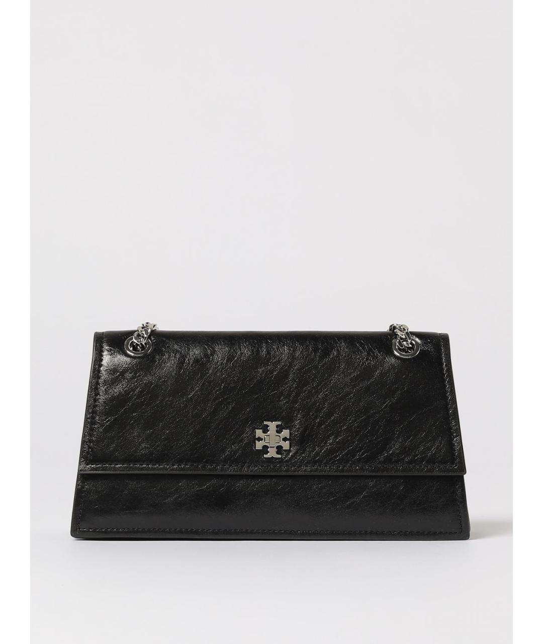 TORY BURCH Черная кожаная сумка через плечо, фото 4