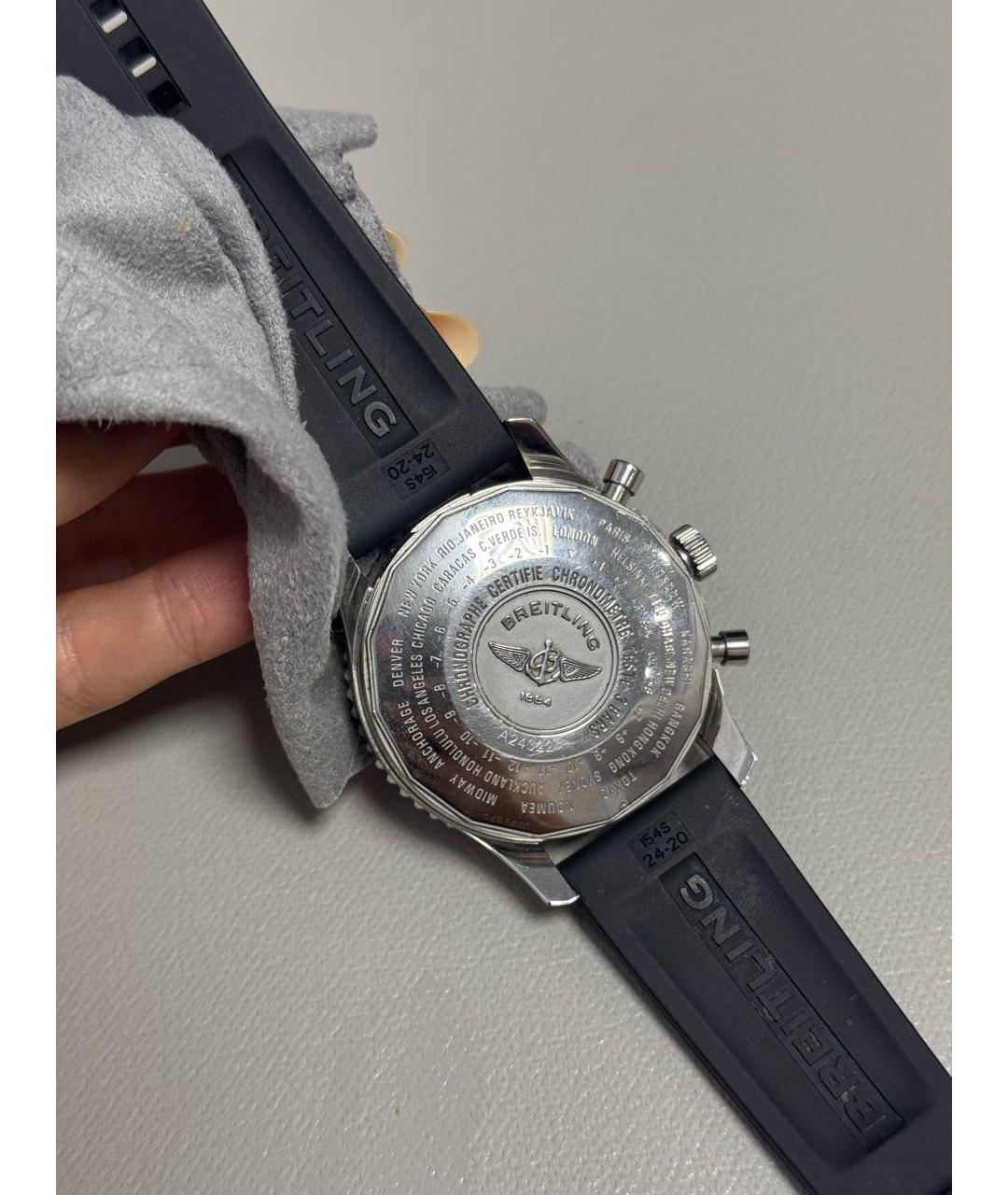 BREITLING Черные часы, фото 5