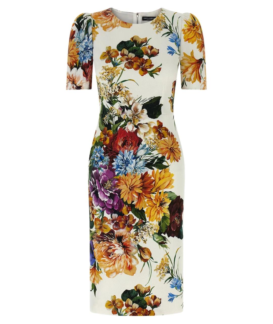 DOLCE&GABBANA Мульти хлопковое повседневное платье, фото 1