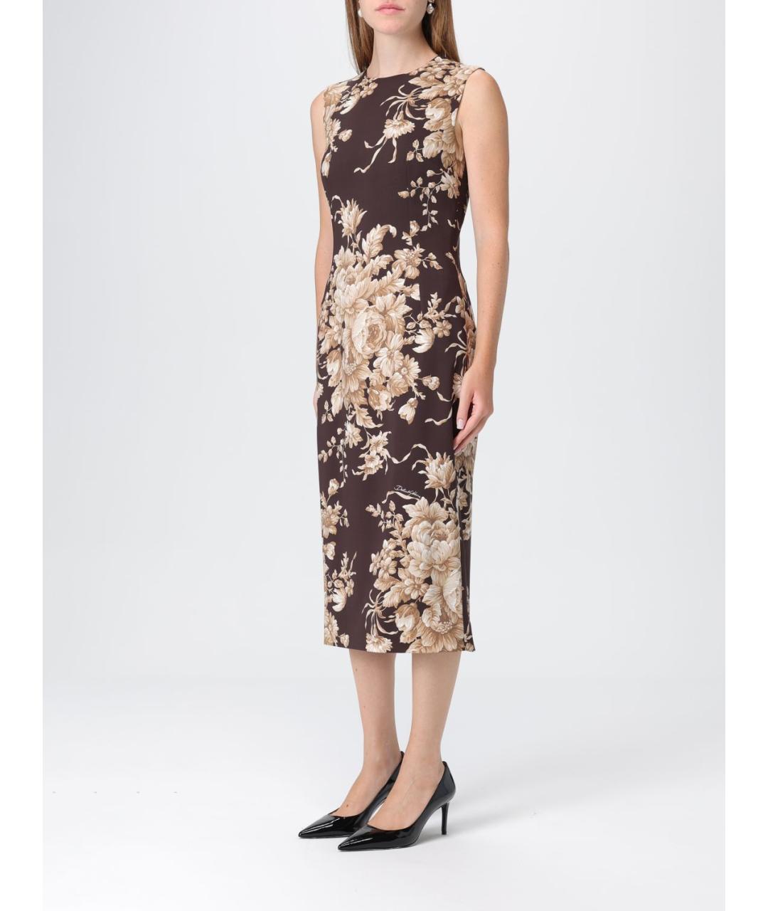 DOLCE&GABBANA Мульти повседневное платье, фото 4