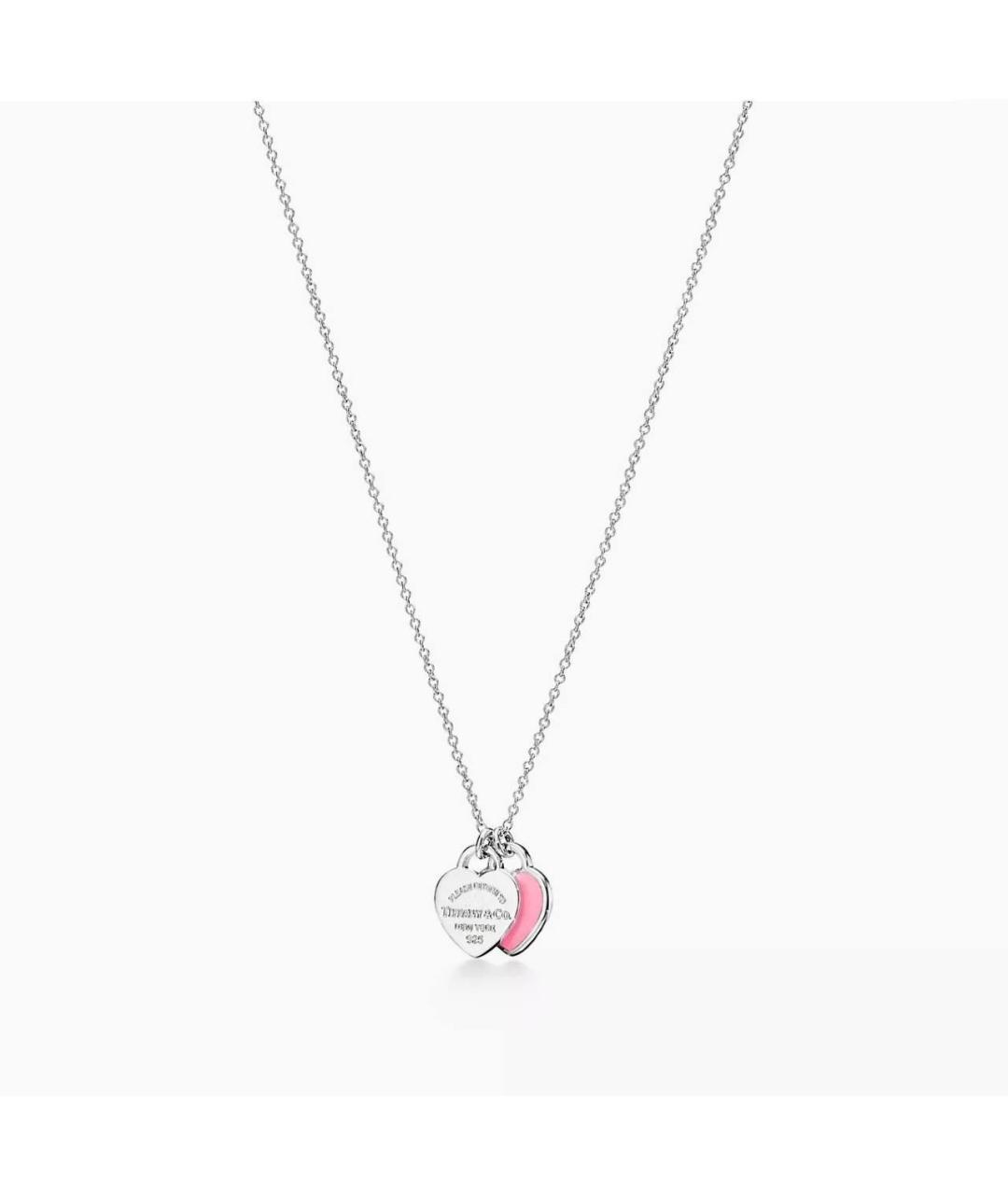 TIFFANY&CO Розовая серебряная подвеска, фото 4