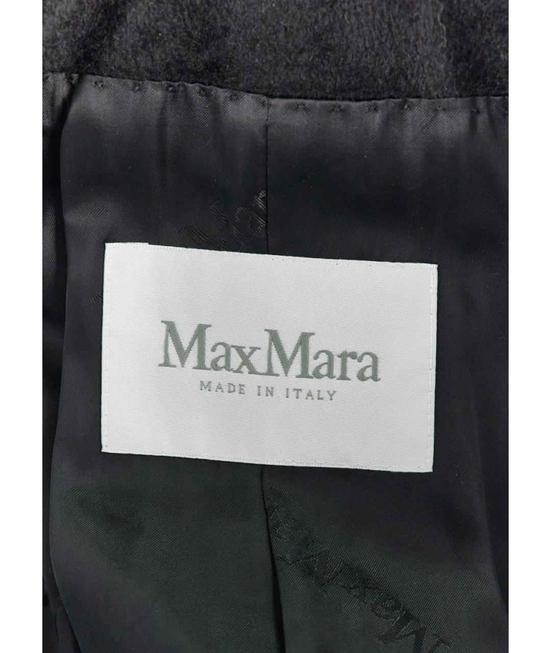 MAX MARA Черное кашемировое пальто, фото 4