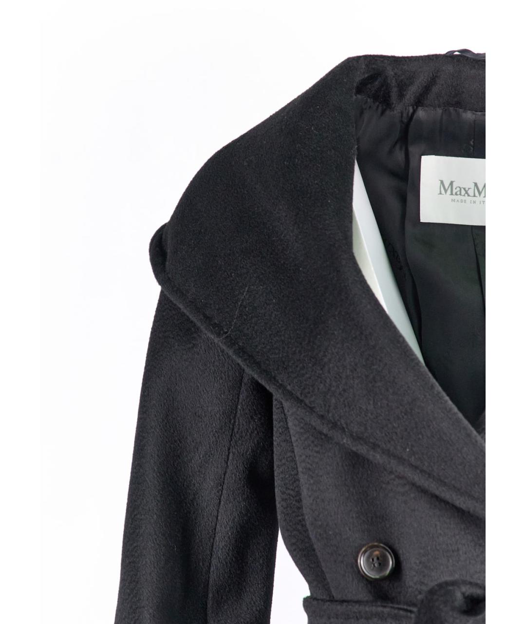 MAX MARA Черное кашемировое пальто, фото 2