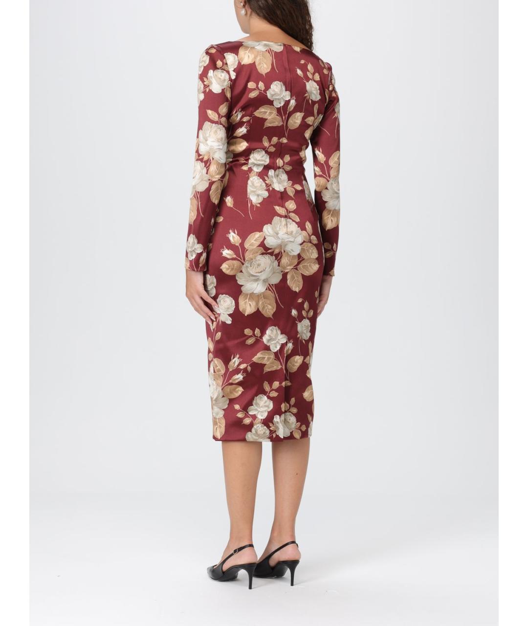 DOLCE&GABBANA Мульти вискозное повседневное платье, фото 3