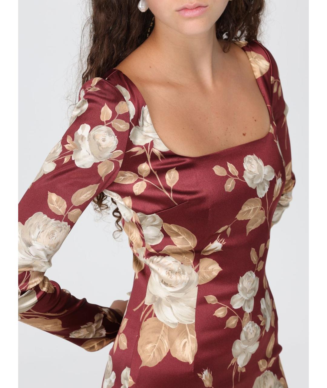 DOLCE&GABBANA Мульти вискозное повседневное платье, фото 5