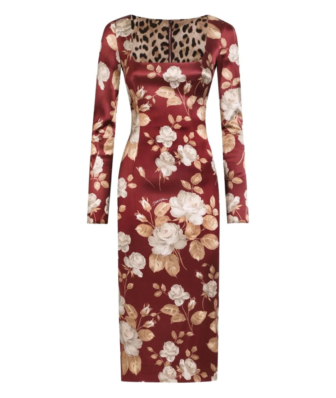 DOLCE&GABBANA Мульти вискозное повседневное платье, фото 1
