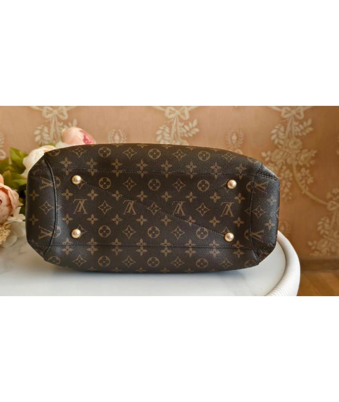 LOUIS VUITTON Коричневая сумка с короткими ручками, фото 5