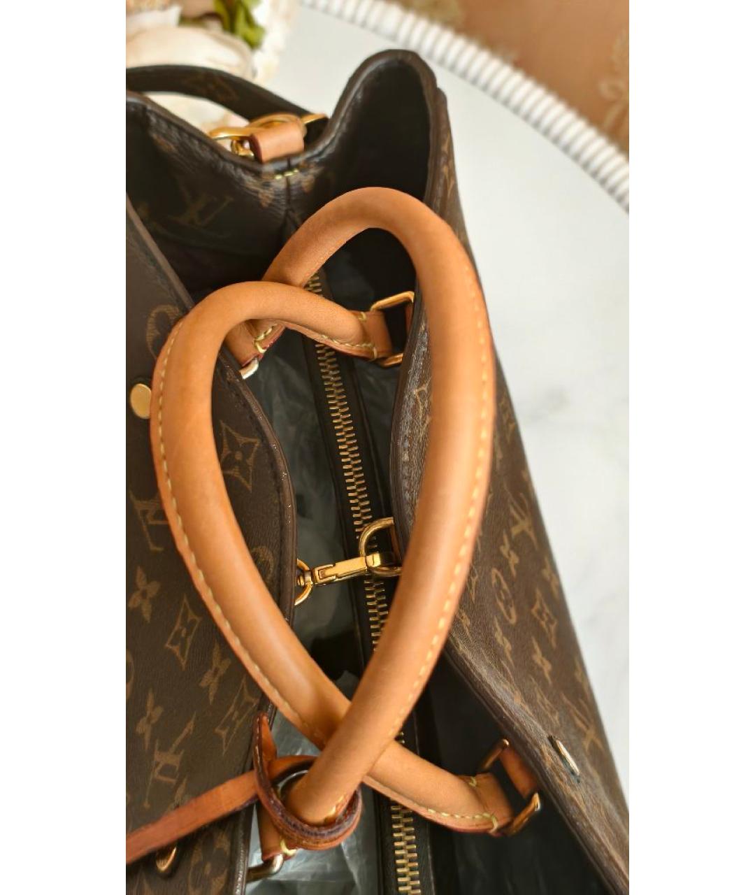 LOUIS VUITTON Коричневая сумка с короткими ручками, фото 4