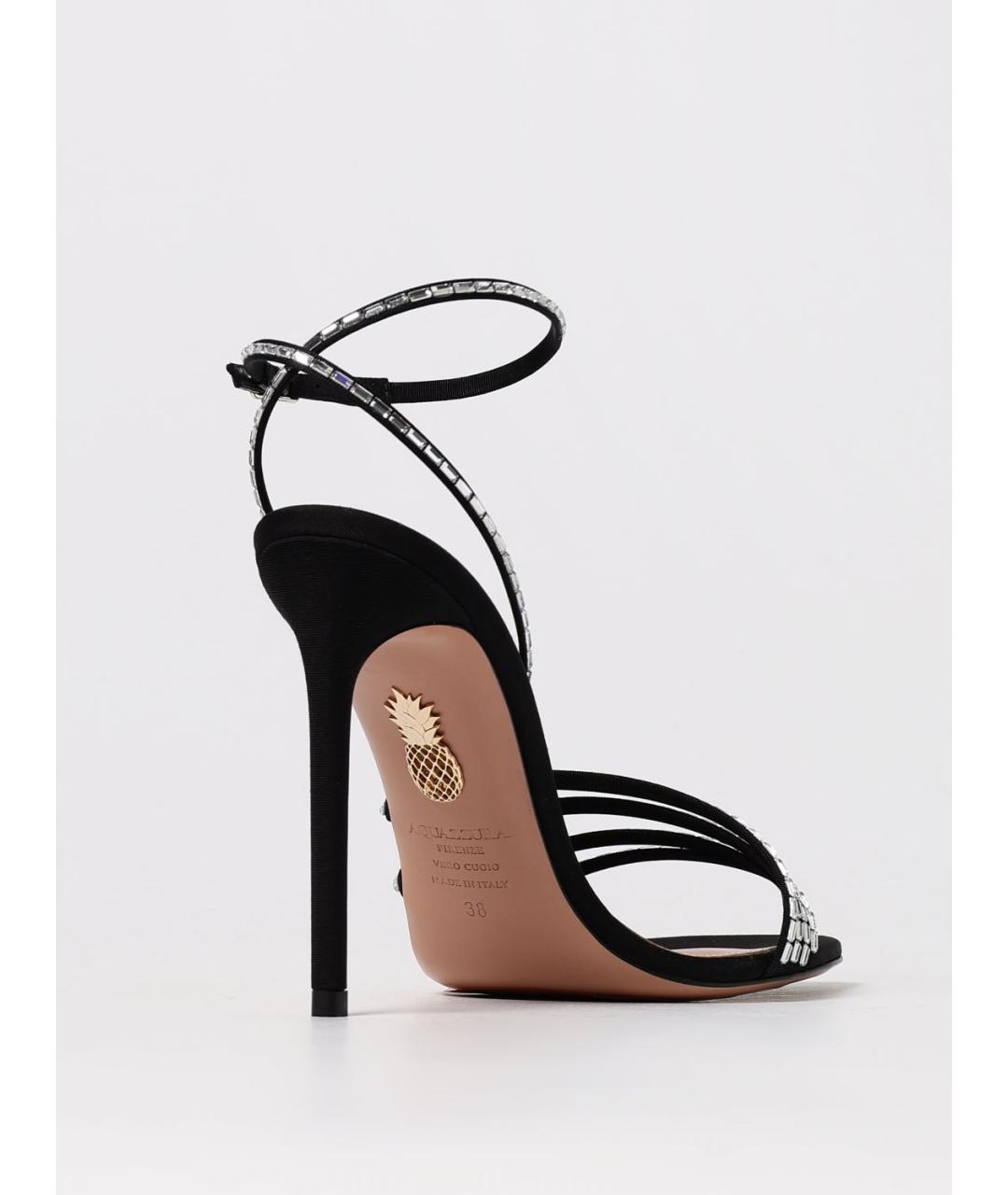 AQUAZZURA Черные босоножки, фото 3
