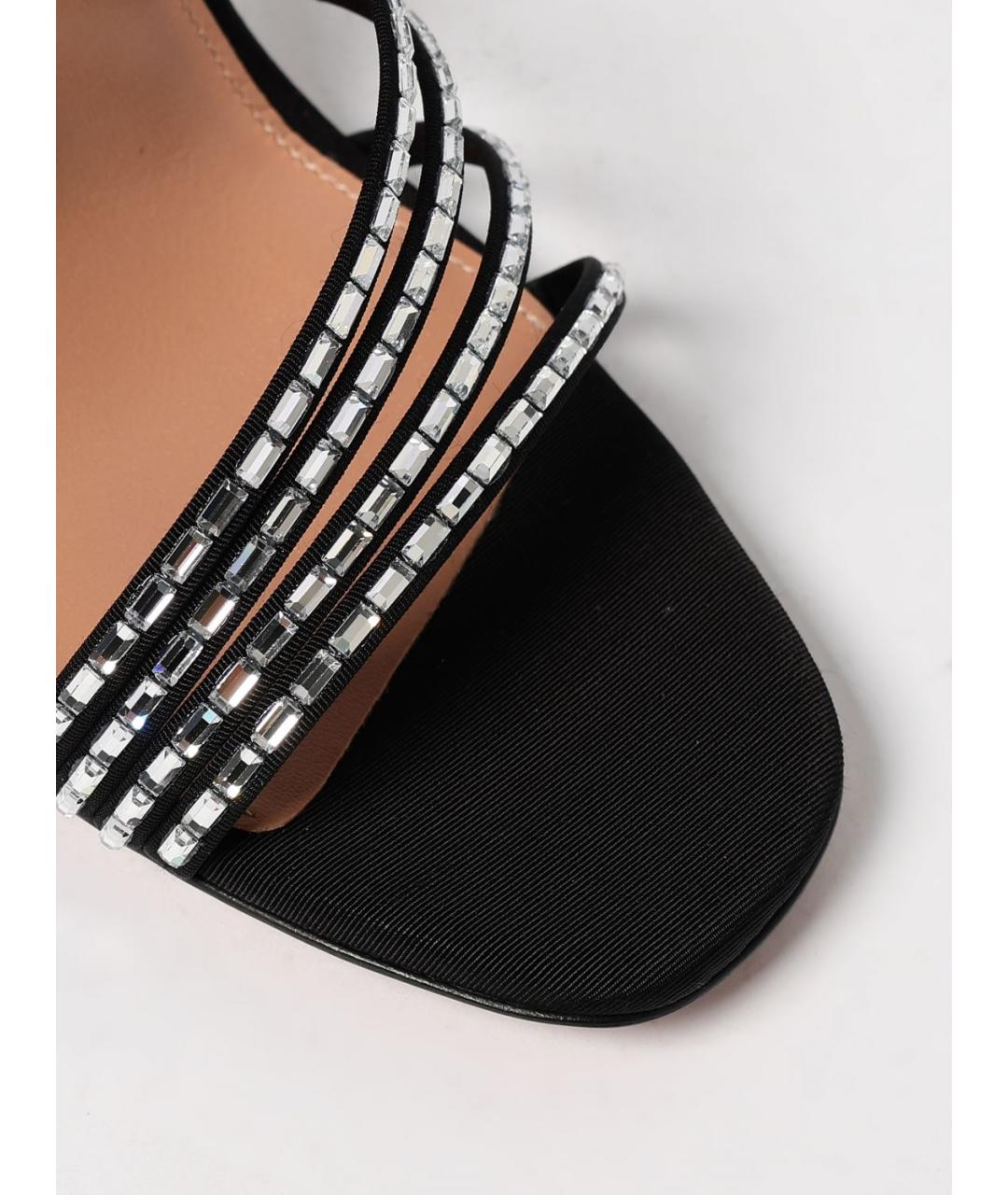 AQUAZZURA Черные босоножки, фото 4