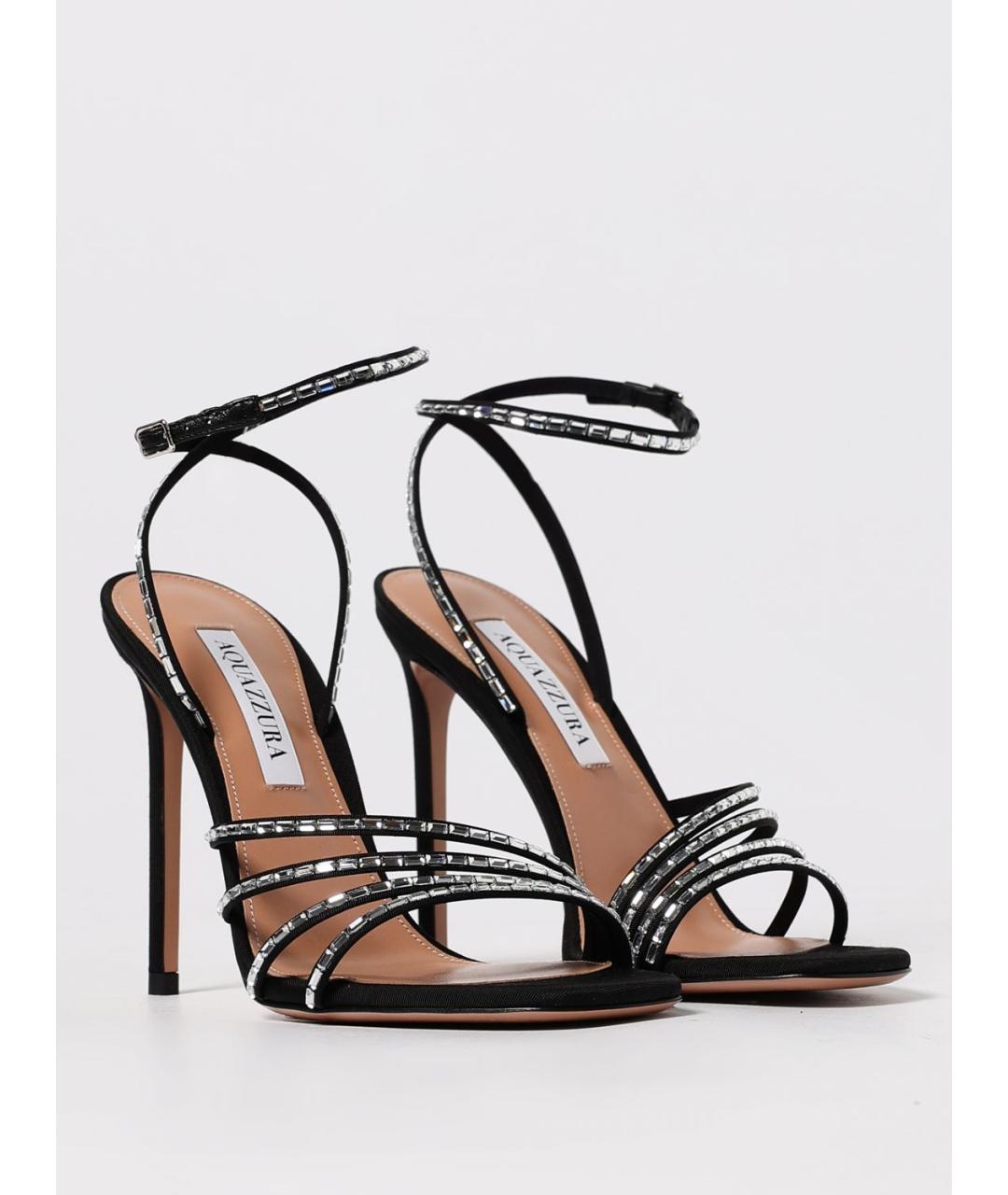 AQUAZZURA Черные босоножки, фото 2