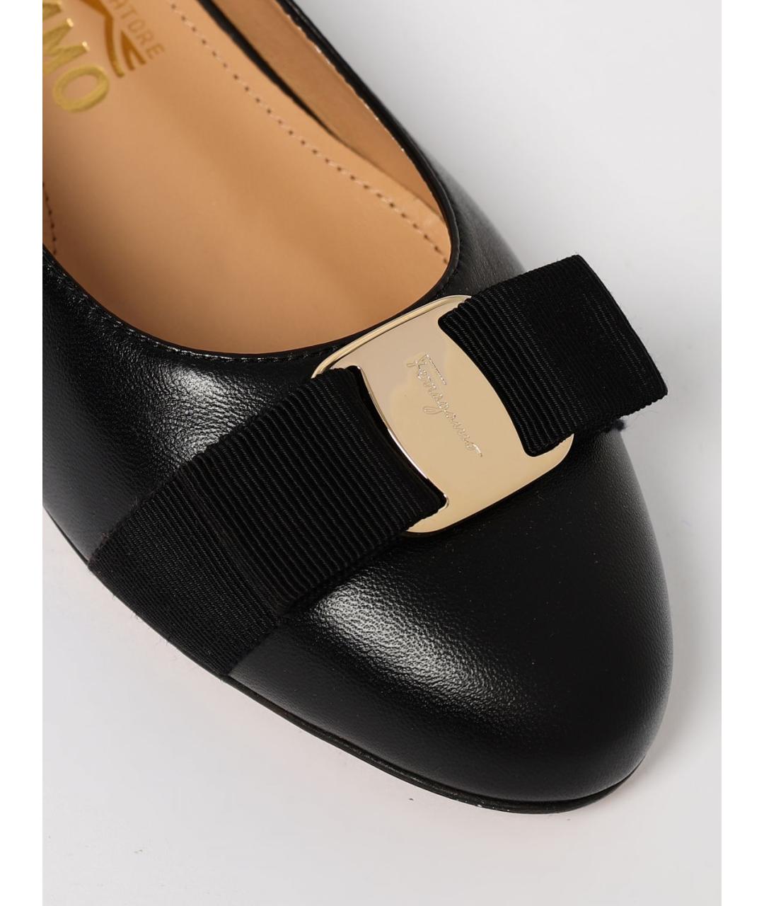 FERRAGAMO Черные туфли, фото 4