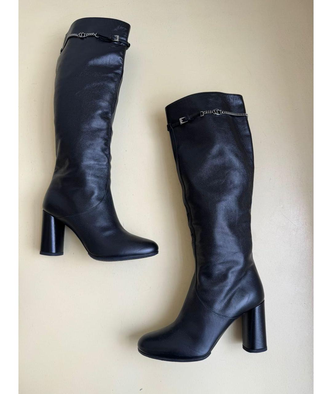 CHRISTIAN DIOR Черные сапоги, фото 7