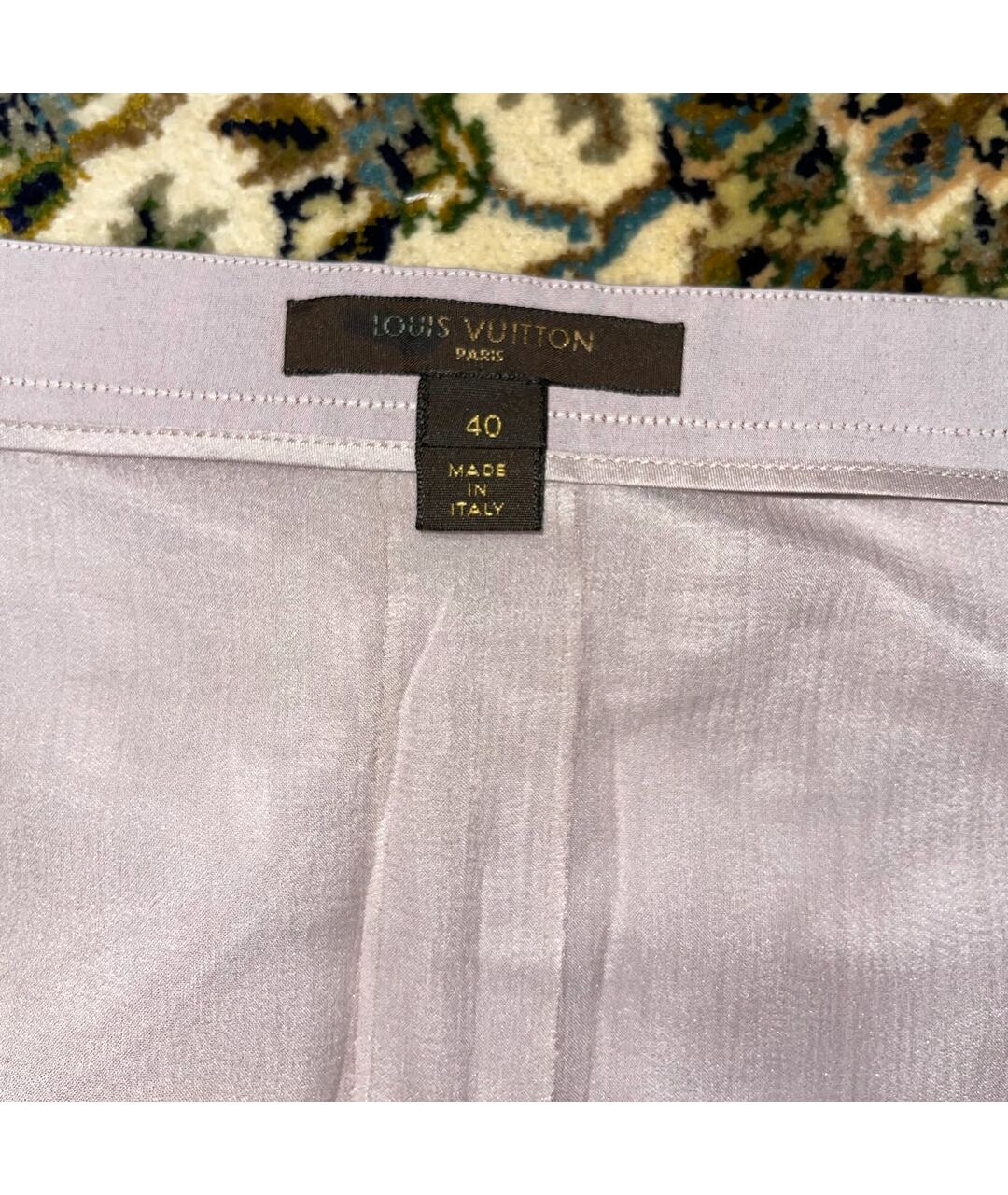 LOUIS VUITTON Фиолетовая полиэстеровая юбка мини, фото 3