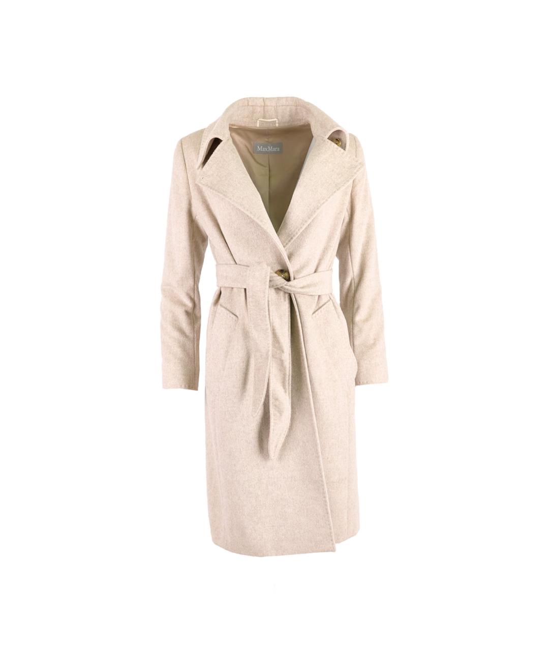 MAX MARA Бежевое кашемировое пальто, фото 1