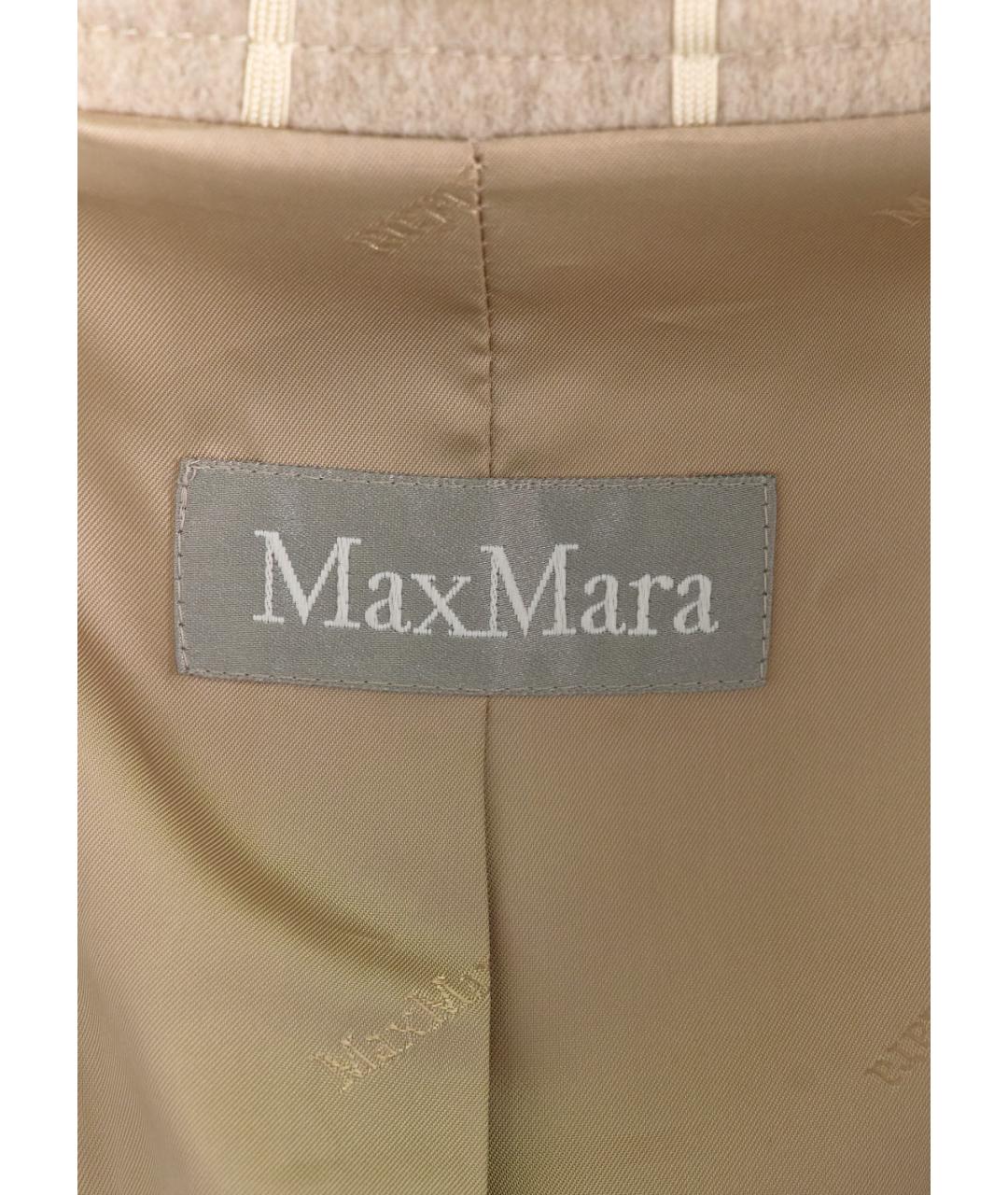 MAX MARA Бежевое кашемировое пальто, фото 4