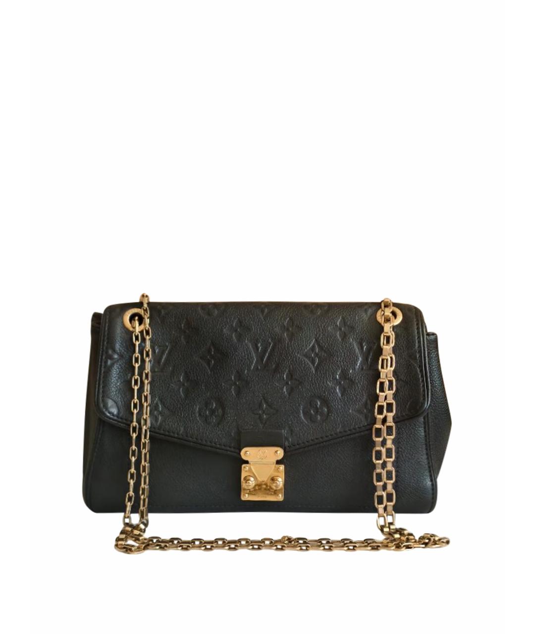 LOUIS VUITTON Черная кожаная сумка через плечо, фото 1
