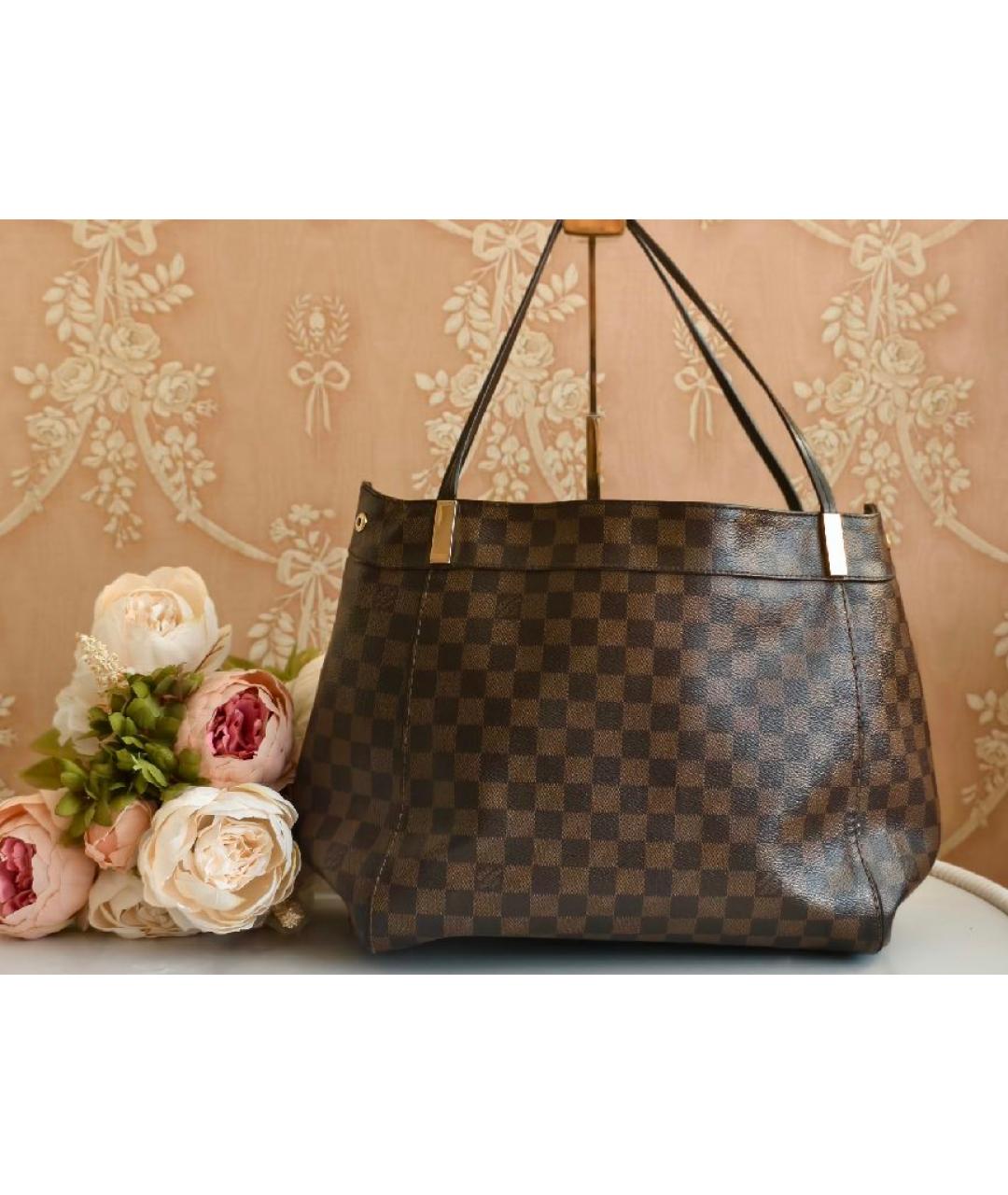 LOUIS VUITTON Коричневая сумка тоут, фото 3