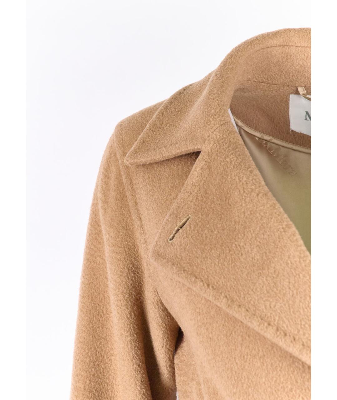 MAX MARA Бежевое шерстяное пальто, фото 2