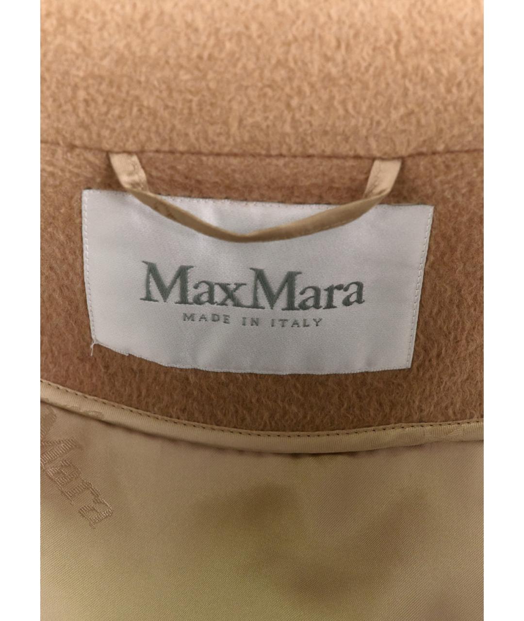 MAX MARA Бежевое шерстяное пальто, фото 4