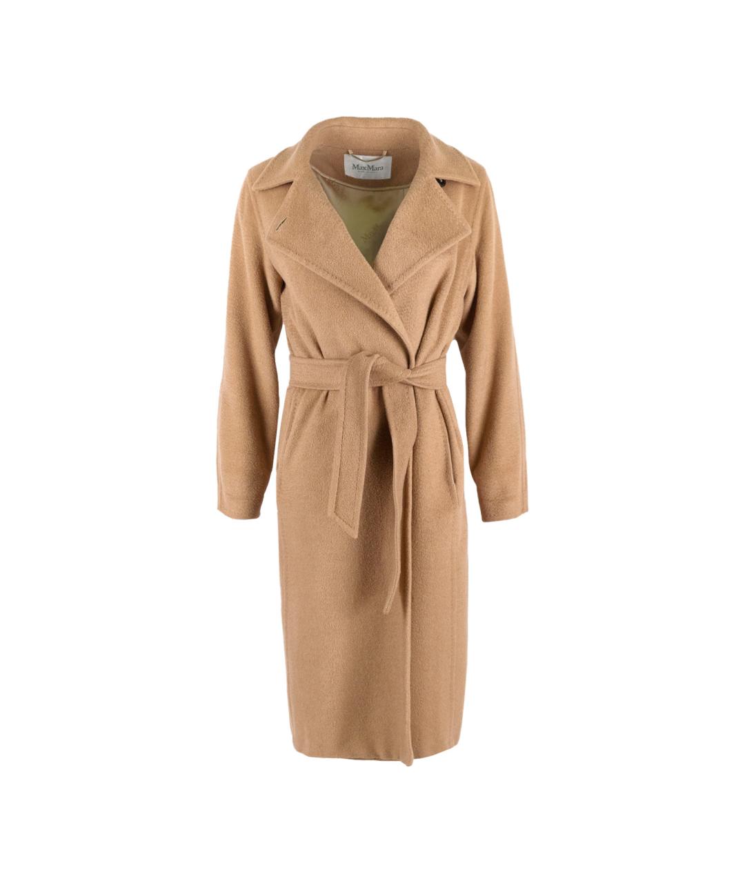 MAX MARA Бежевое шерстяное пальто, фото 1