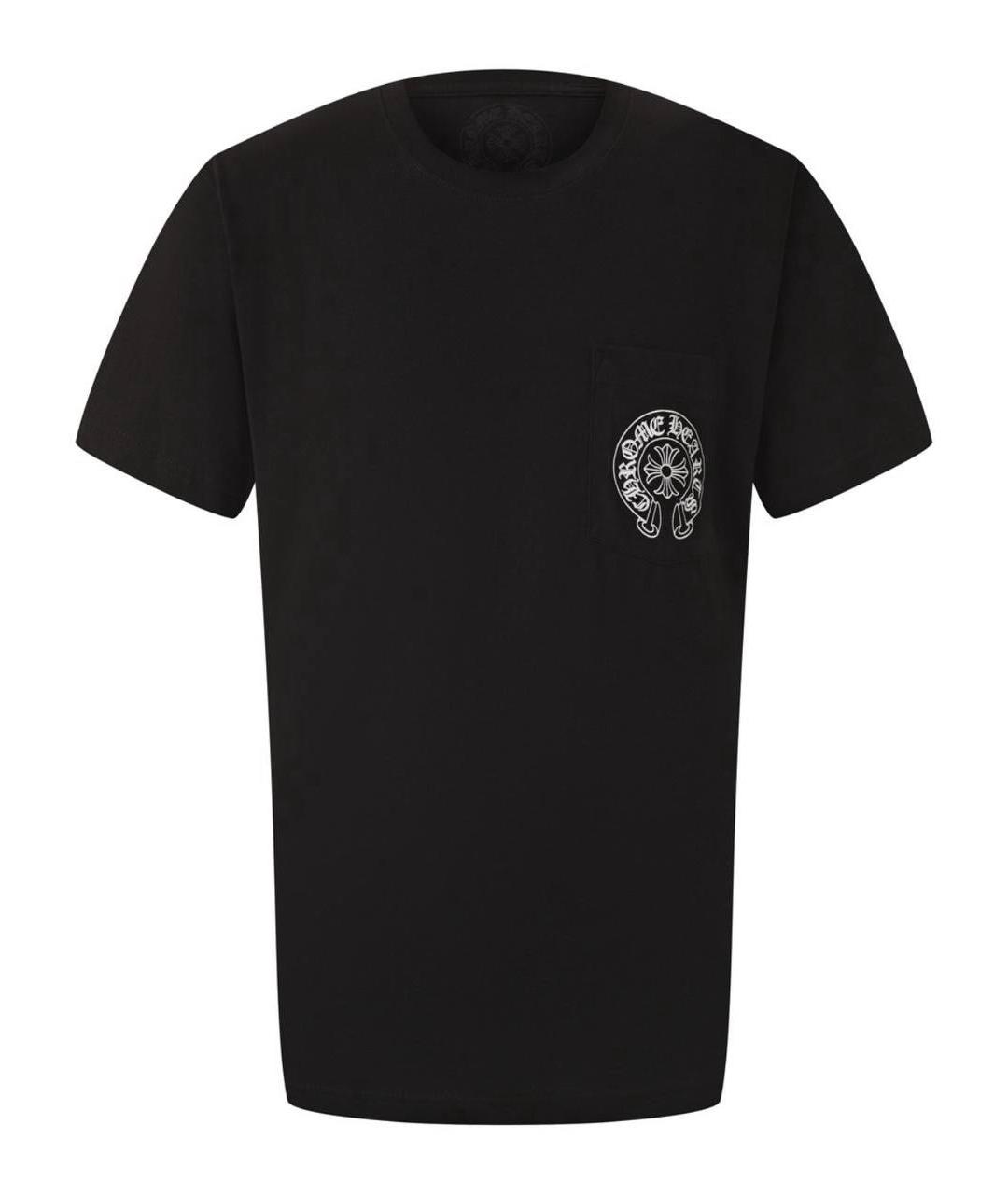 CHROME HEARTS Черная хлопковая футболка, фото 1