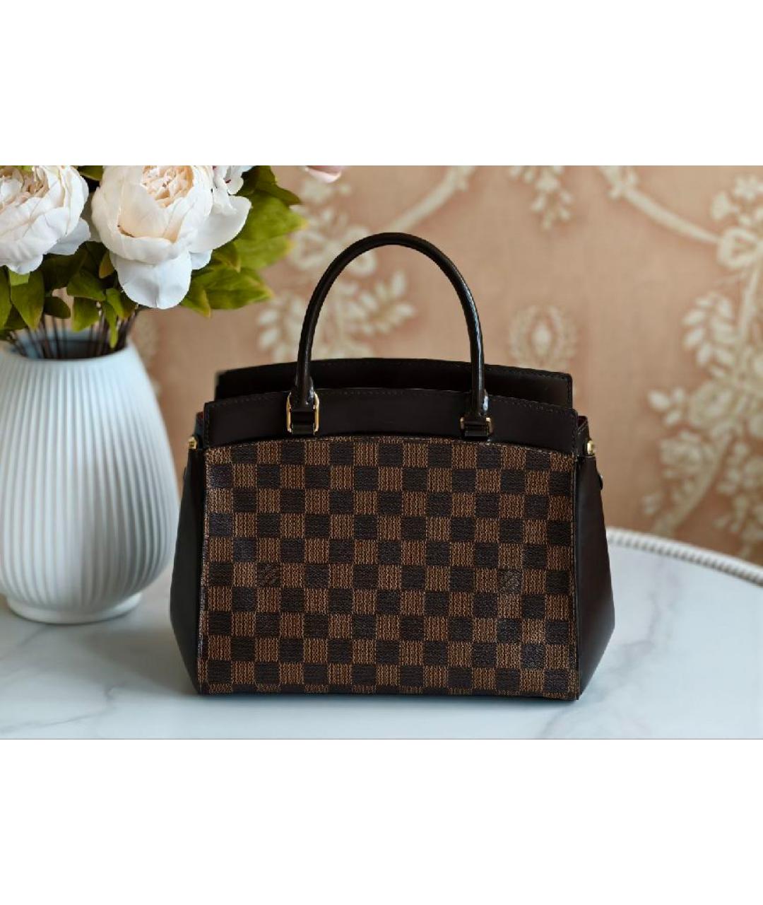 LOUIS VUITTON Коричневая сумка с короткими ручками, фото 3