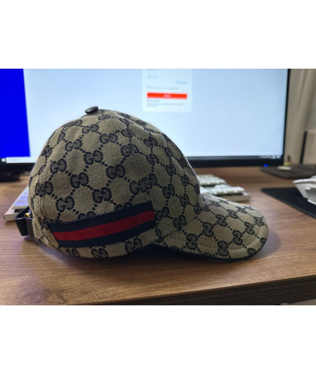 GUCCI Бежевая хлопковая кепка/бейсболка, фото 2