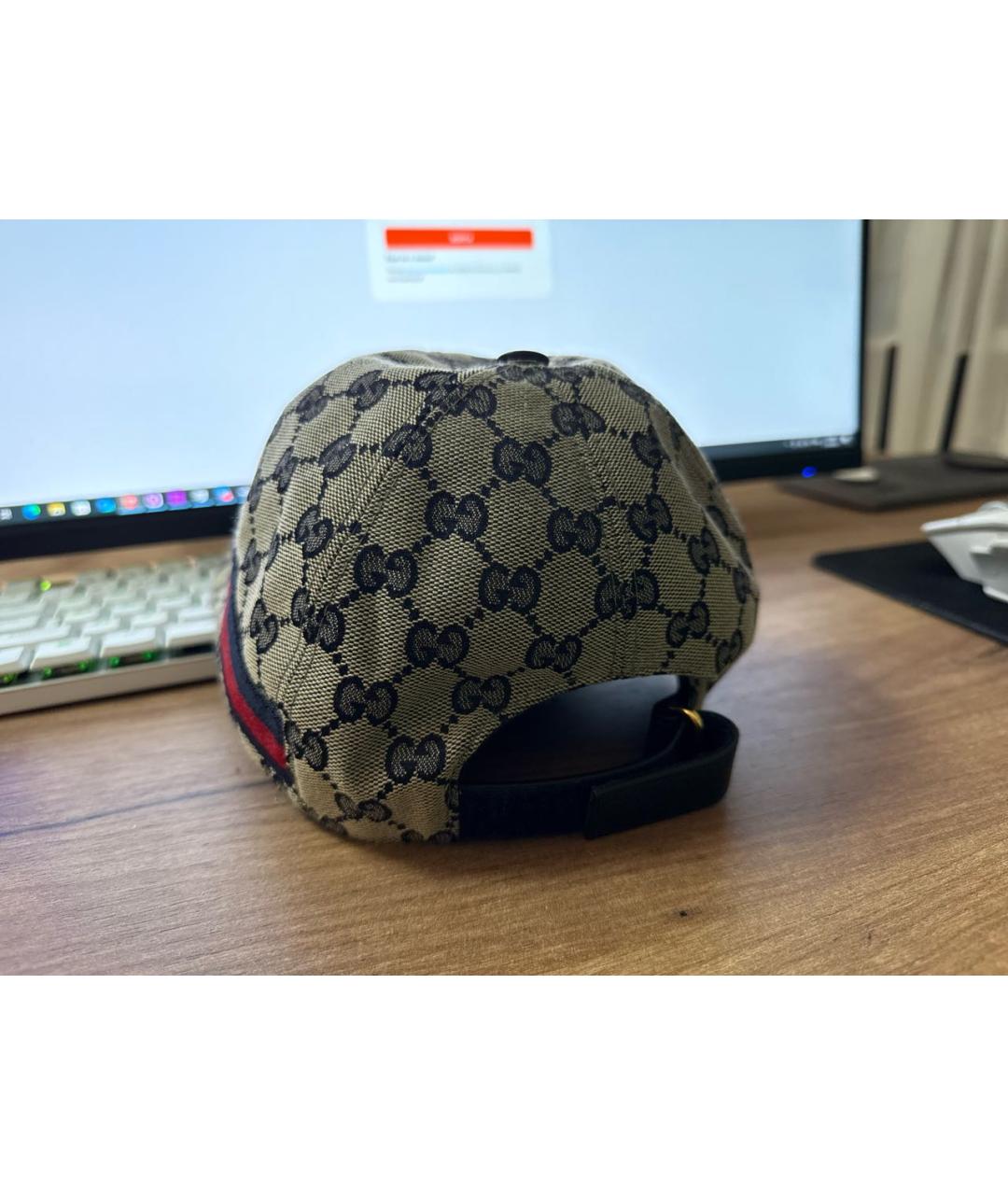 GUCCI Бежевая хлопковая кепка/бейсболка, фото 7