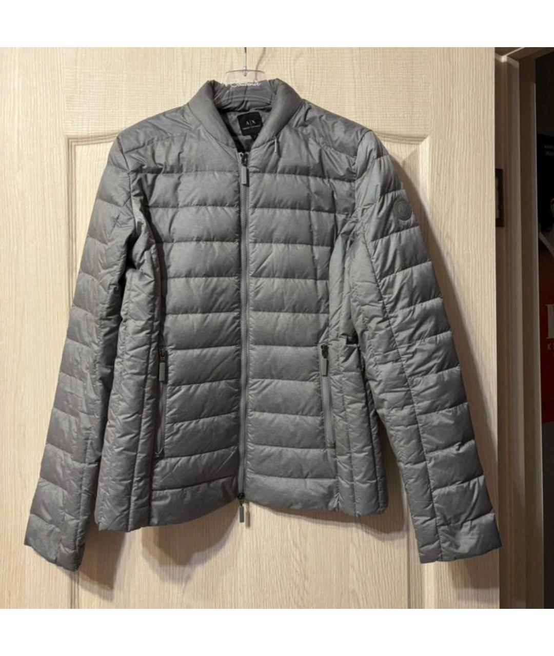 ARMANI EXCHANGE Серая полиэстеровая куртка, фото 4