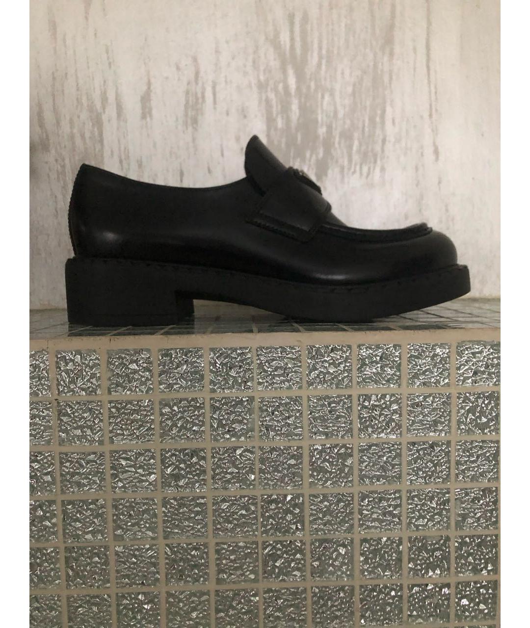 PRADA Черные кожаные лоферы, фото 9