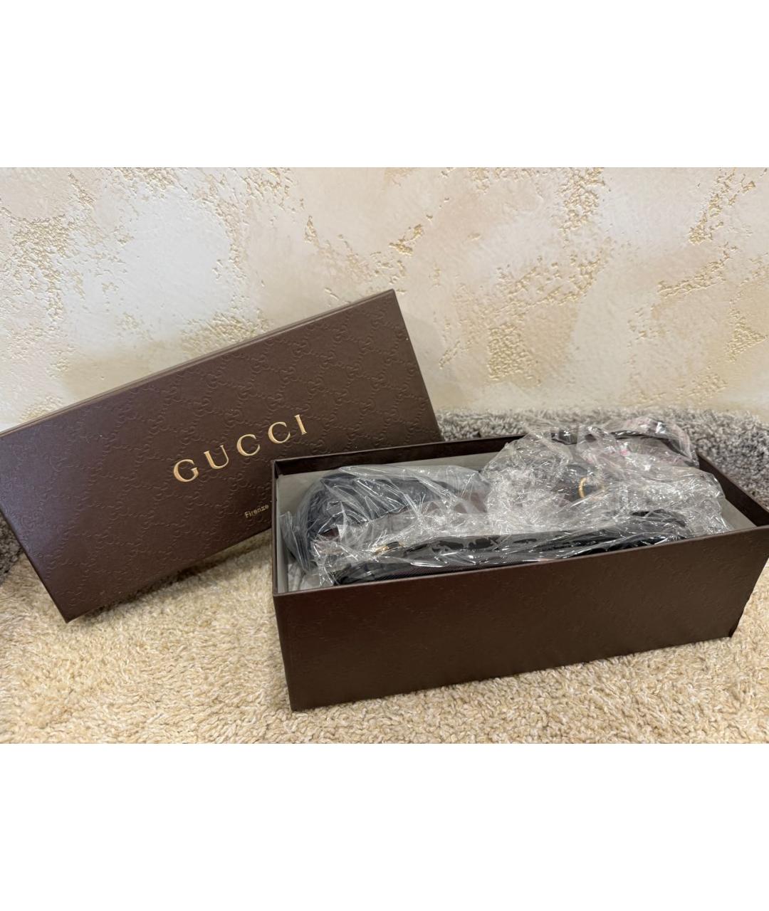 GUCCI Черные балетки из лакированной кожи, фото 7