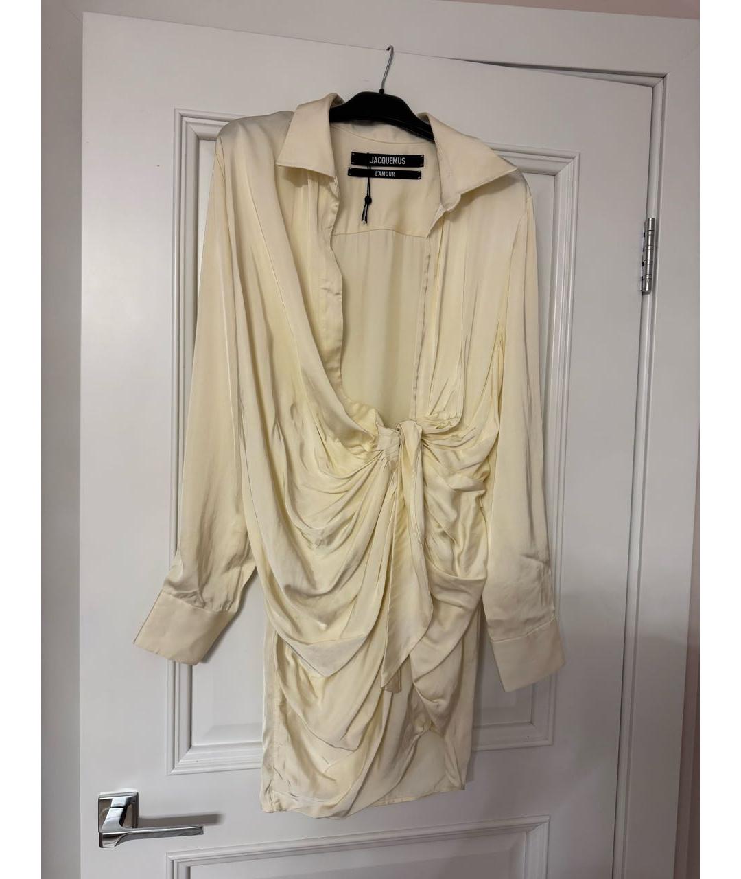 JACQUEMUS Вискозное коктейльное платье, фото 5