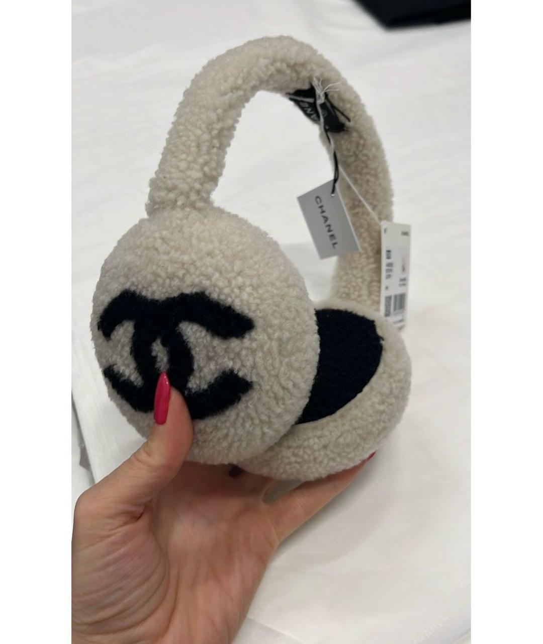 CHANEL Белые наушники, фото 3