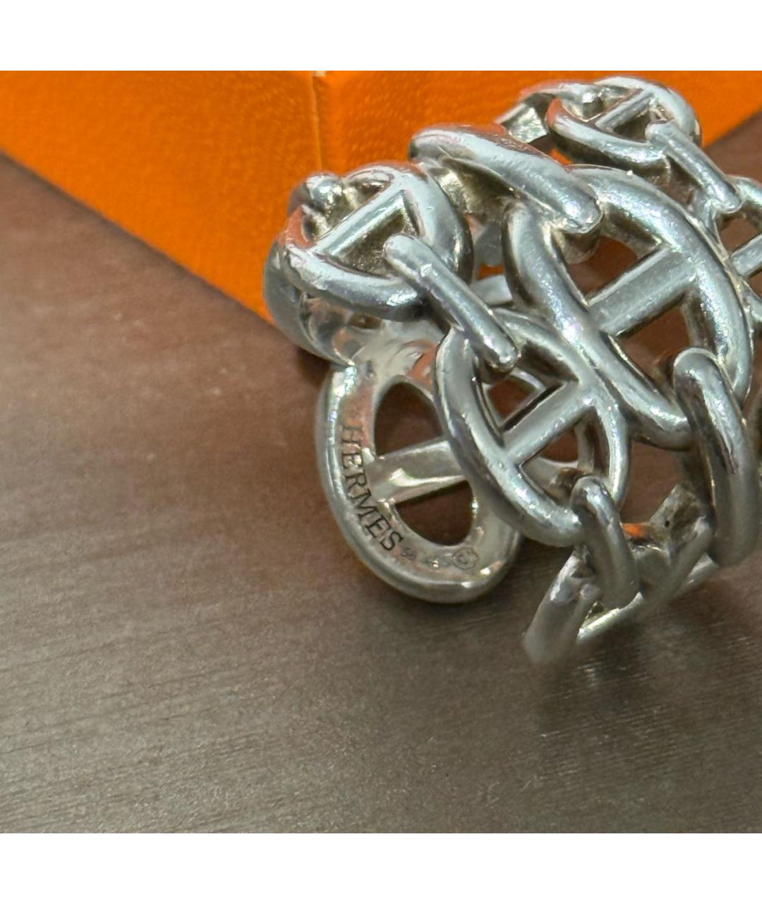 HERMES Серебряное серебряное кольцо, фото 4