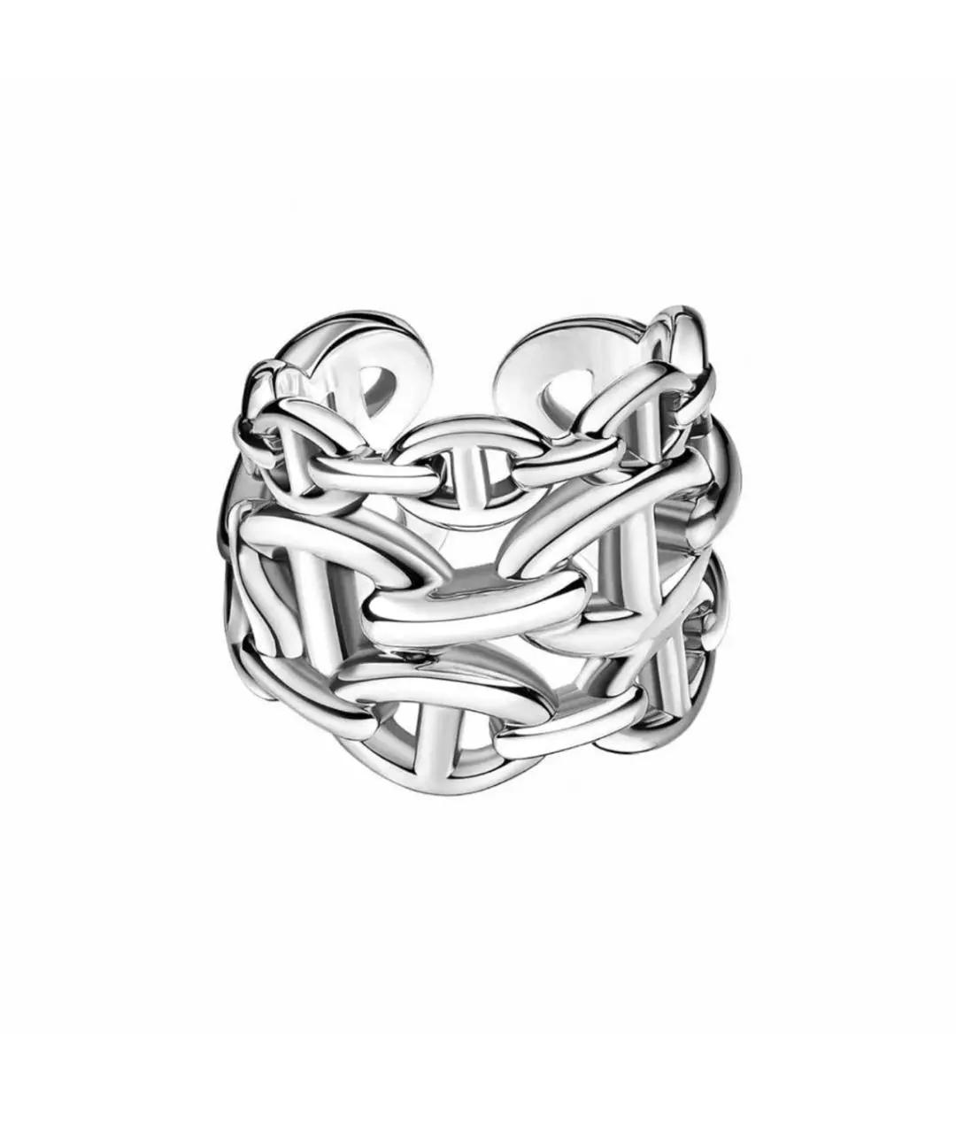 HERMES Серебряное серебряное кольцо, фото 1