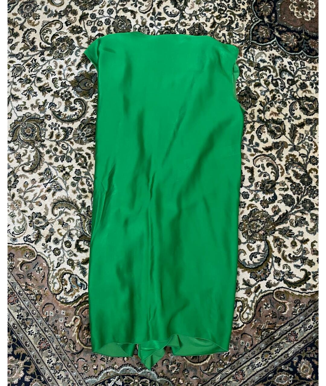 LANVIN Зеленые шелковое коктейльное платье, фото 2