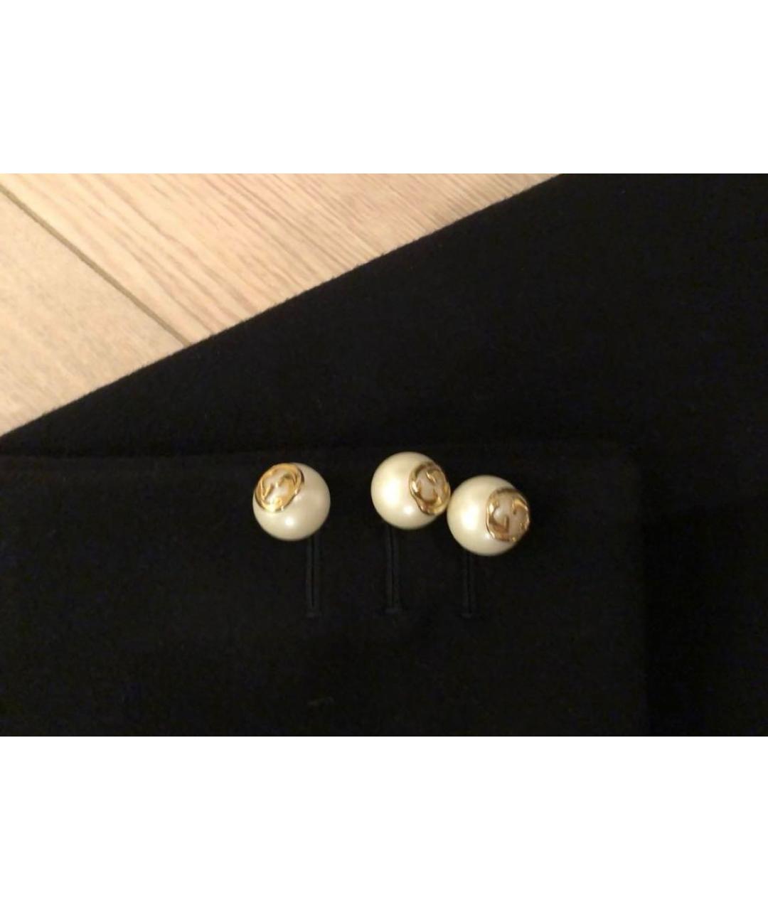 GUCCI Черное шерстяное пальто, фото 4