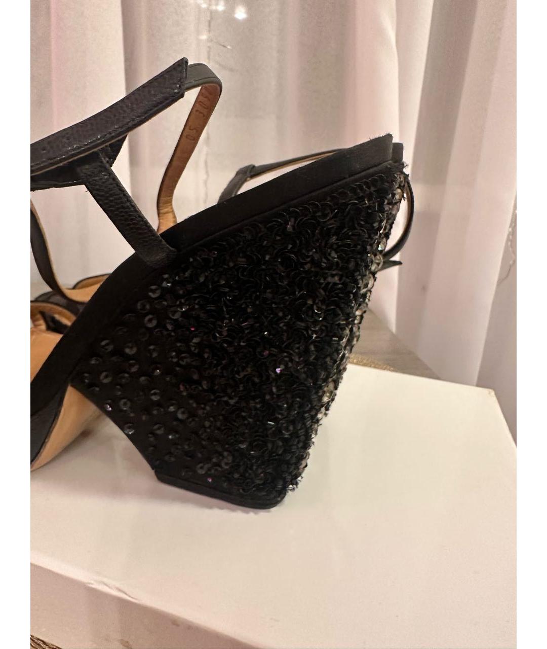 FERRAGAMO Черные босоножки, фото 3
