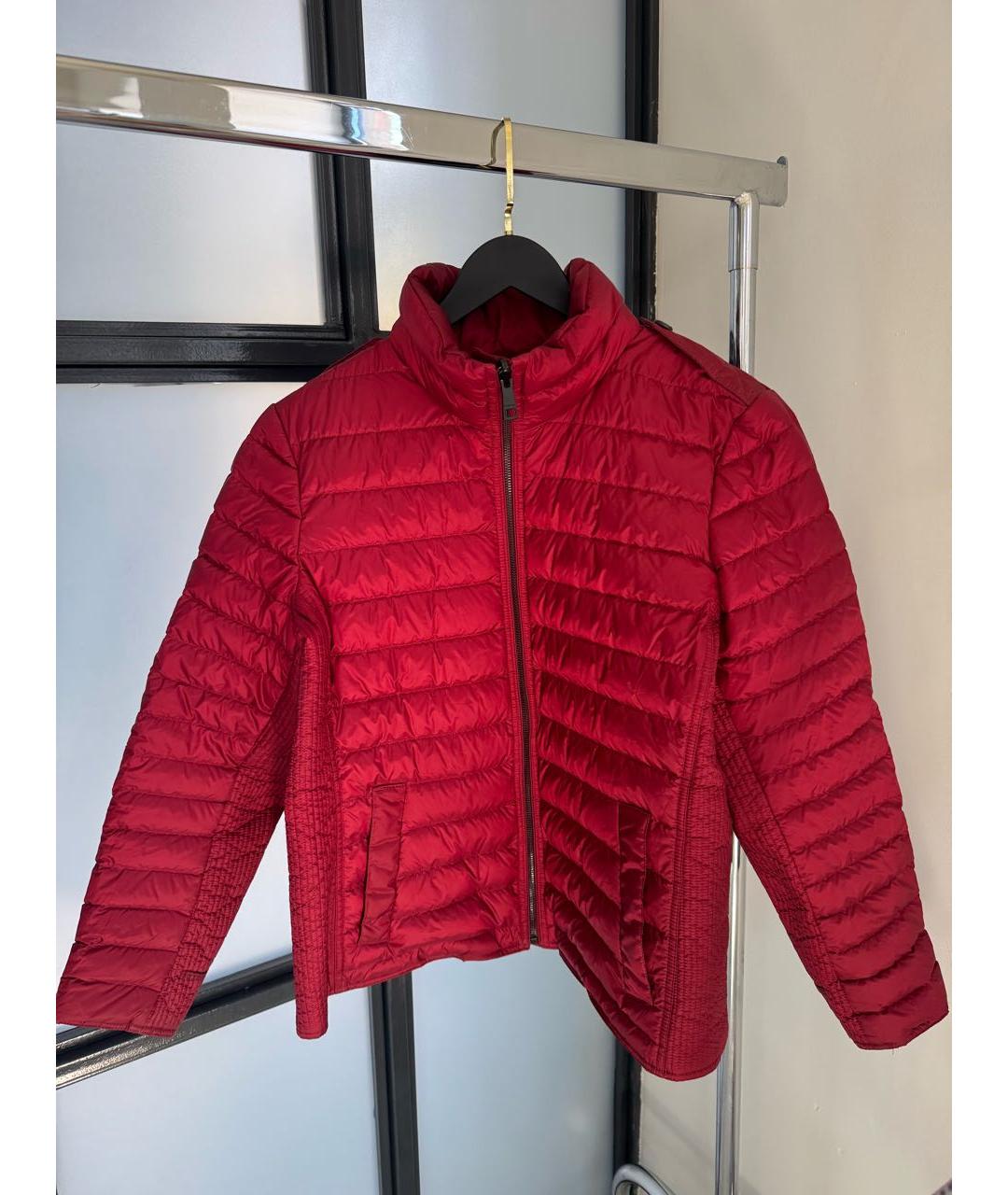 BURBERRY Бордовая полиэстеровая куртка, фото 2