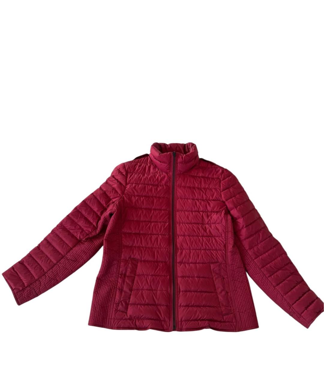 BURBERRY Бордовая полиэстеровая куртка, фото 1