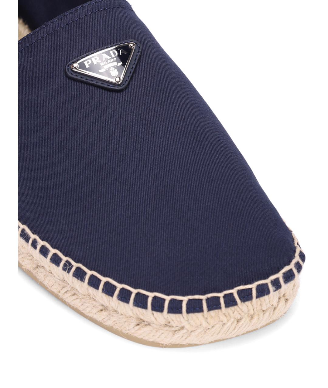 PRADA Синие текстильные эспадрильи, фото 5