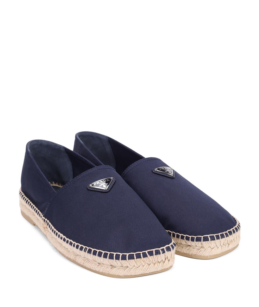 PRADA Синие текстильные эспадрильи, фото 2