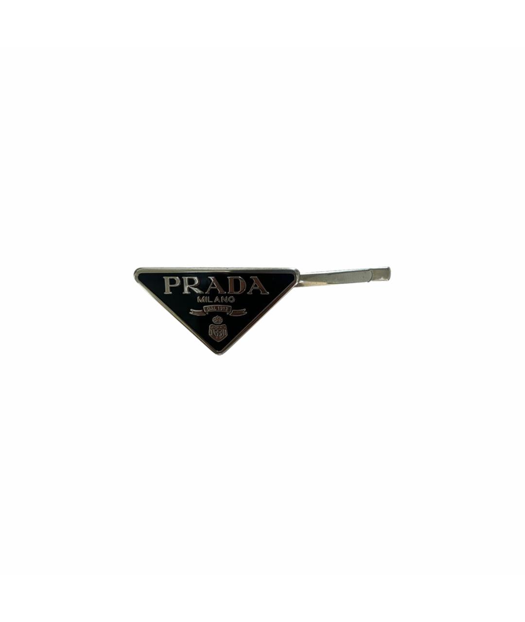 PRADA Черная заколка, фото 1