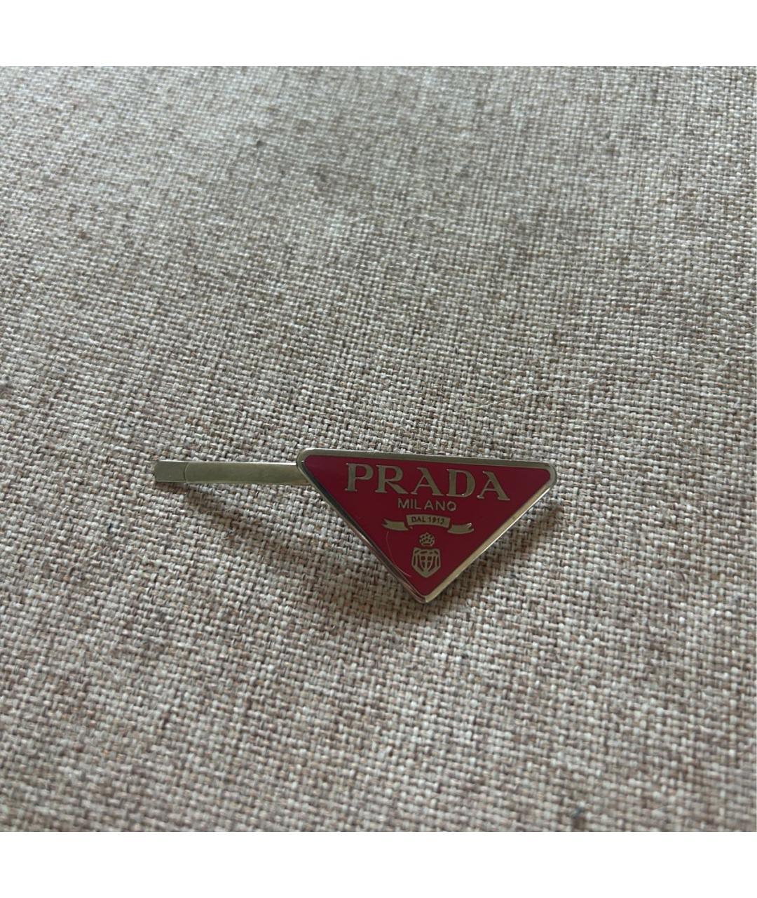 PRADA Розовая заколка, фото 5