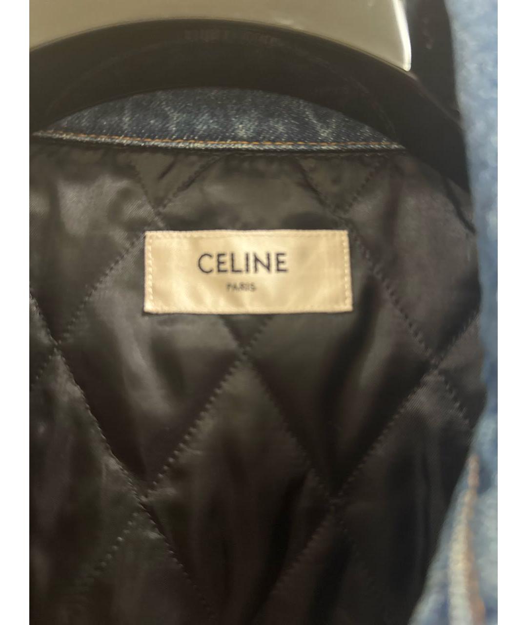 CELINE Синяя деним куртка, фото 3